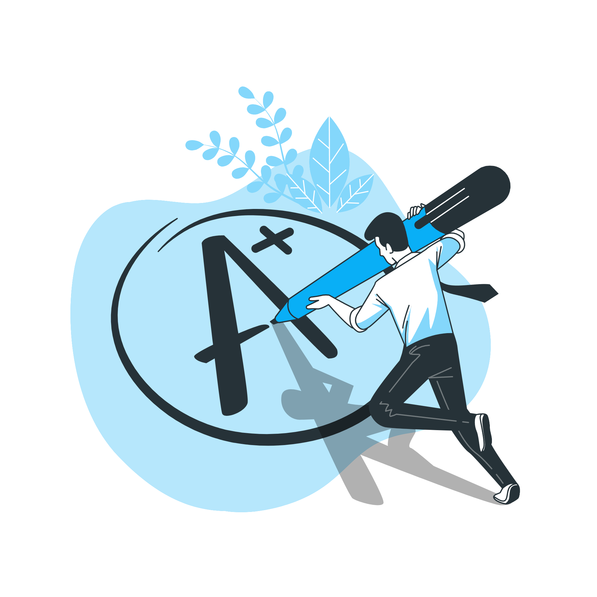 An image showing increase in student grades from Top Quality Papers by Advance Writing Experts